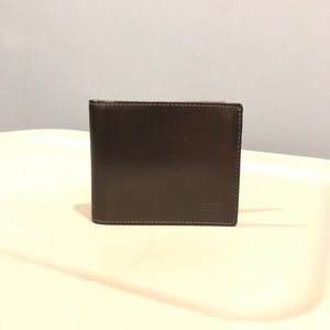 MEN'S COACH WATER BUFFALO DOUBLE BIFOLD ID WALLET